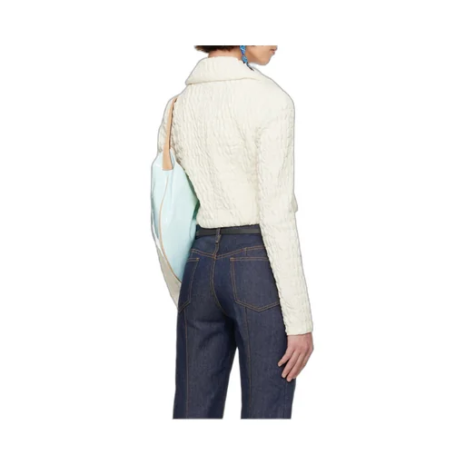 Cropped Wool And Silk Jacket