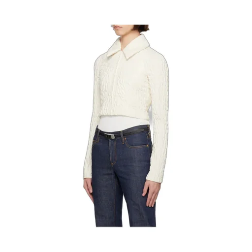 Cropped Wool And Silk Jacket