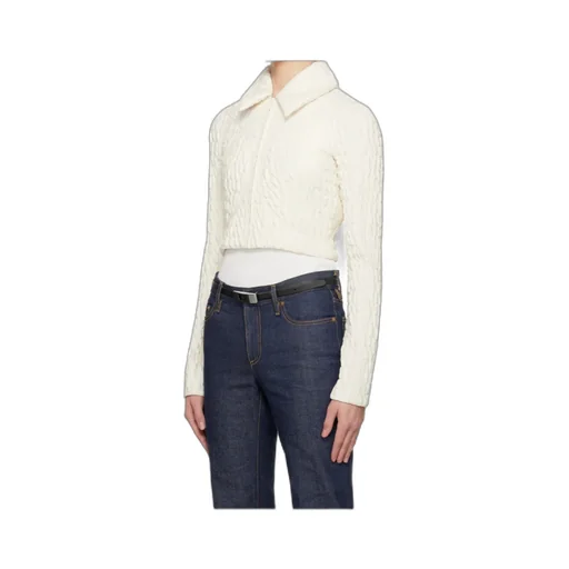 Cropped Wool And Silk Jacket