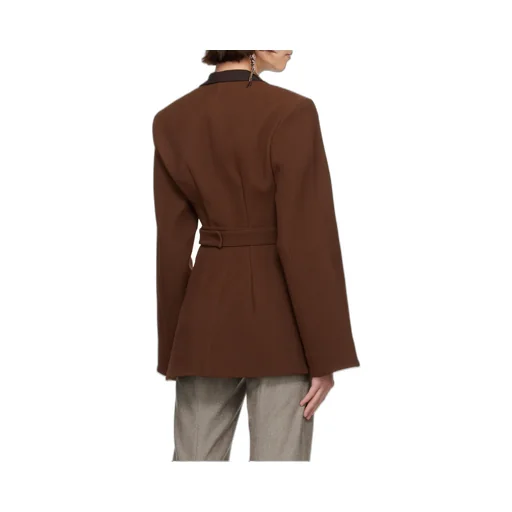 Asymmetrical Pique Wrap Jacket