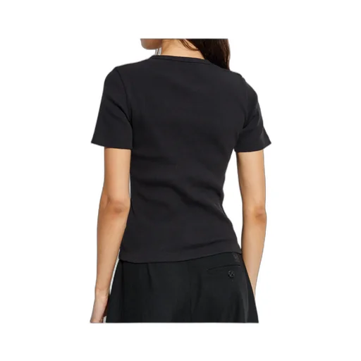 Ribbed Top With Logo Patch