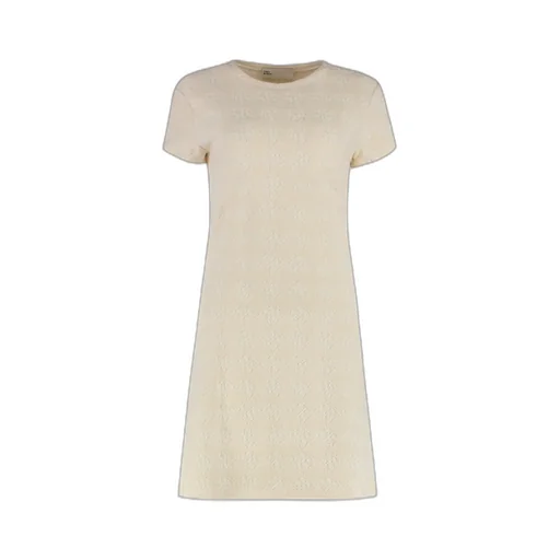 Terry Jacquard Logo Shirtdress