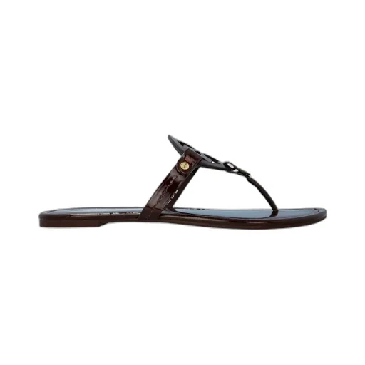 Miller Logo-Plaque Leather Sandals
