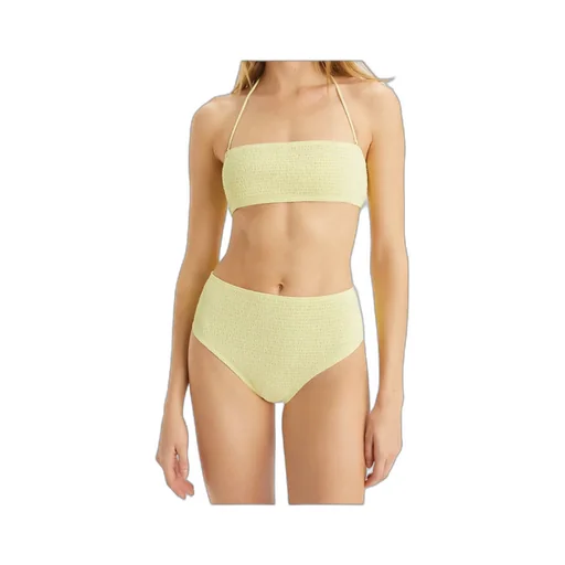 Smocked Bandeau Bikini Top