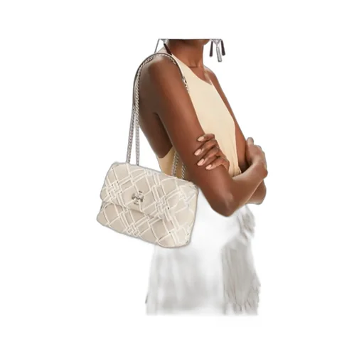 Small Kira Woven Canvas Convertible Shoulder Bag