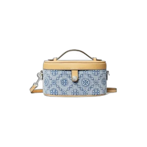 T Monogram Denim Cosmetic Bag