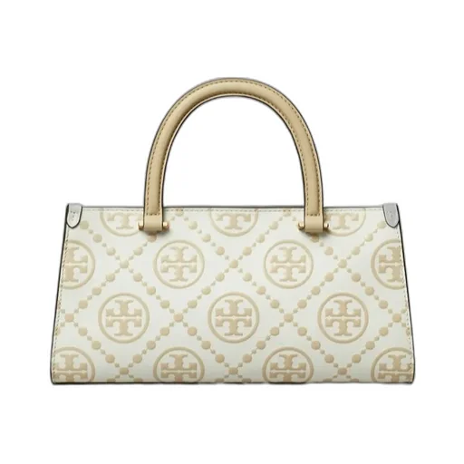 T Monogram-Embossed E/W Tote Bag