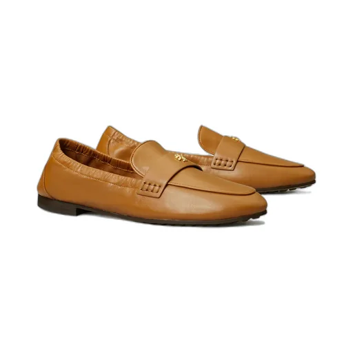 Logo-Plaque Leather Loafers