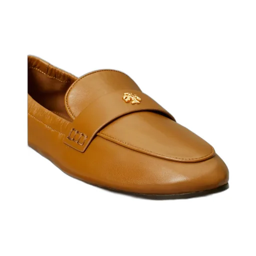 Logo-Plaque Leather Loafers