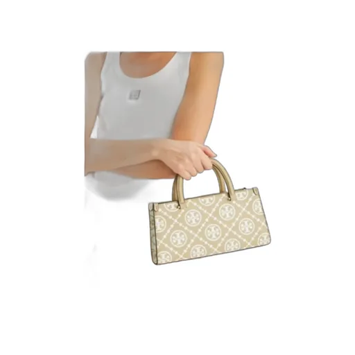T Monogram-Embossed E/W Tote Bag