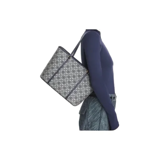 T Monogram Small Zipped Tote Bag