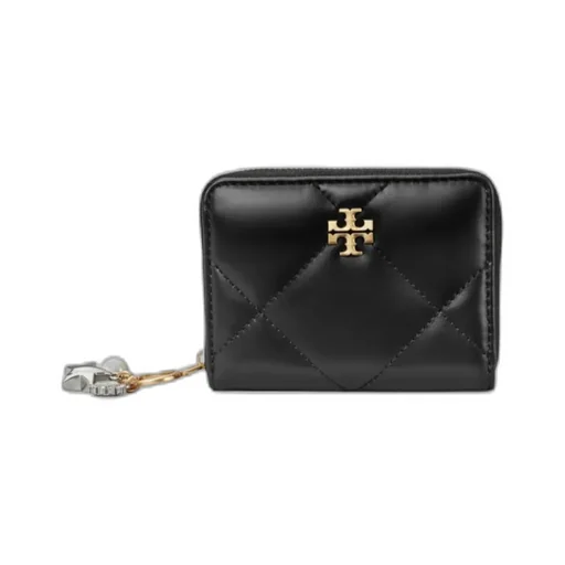 Kira Charm Diamond Quilt Zip Around Wallet