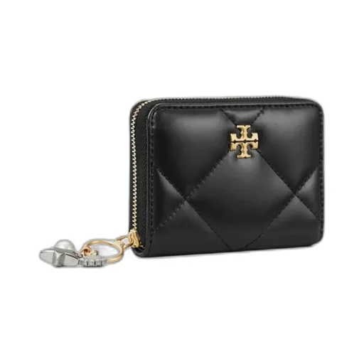 Kira Charm Diamond Quilt Zip Around Wallet