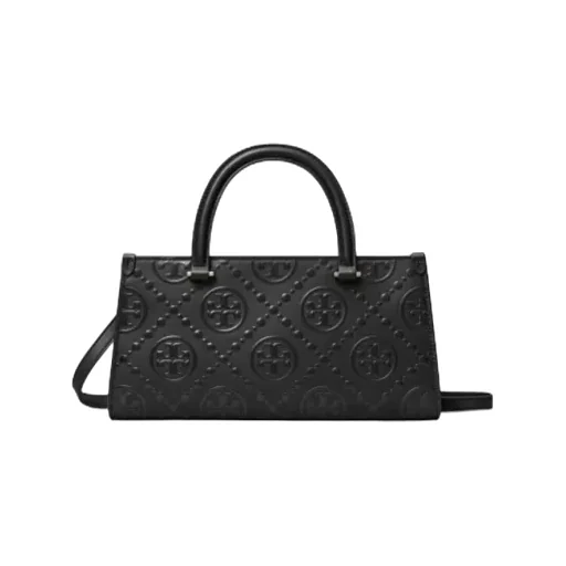 Small T Monogram Embossed Rectangular Tote Bag