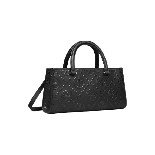 Small T Monogram Embossed Rectangular Tote Bag