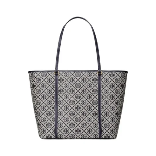 T Monogram Zipped Tote Bag