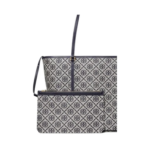 T Monogram Zipped Tote Bag
