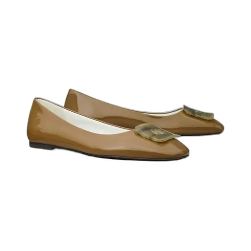 Logo Buckle Flats