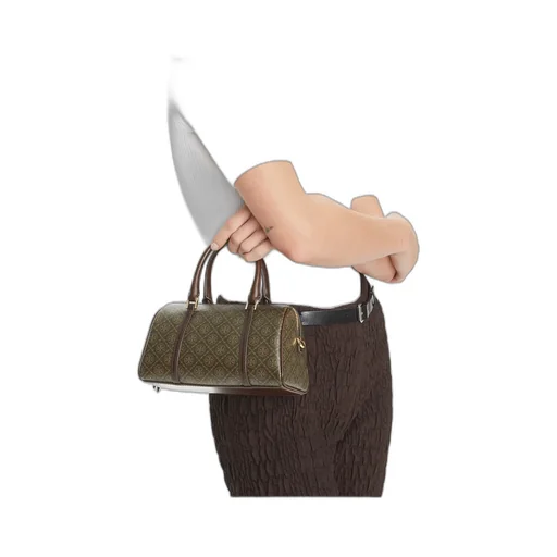 T Monogram Petite Barrel Bag