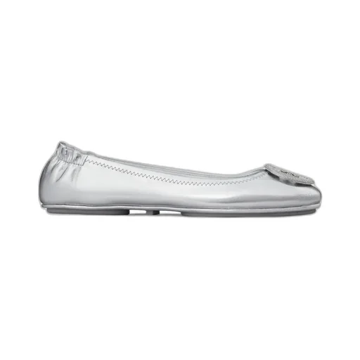 Logo Shaped Applique Ballet Flats