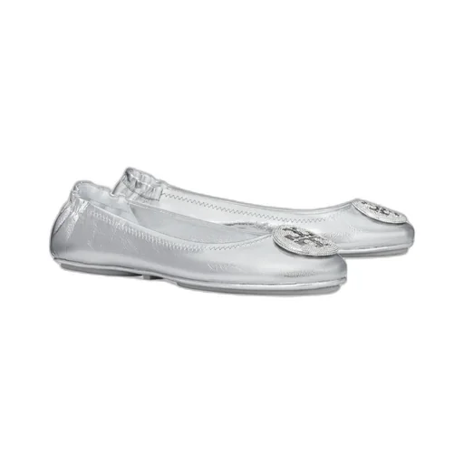 Logo Shaped Applique Ballet Flats