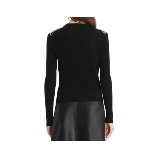 Wool Cardigan With Front