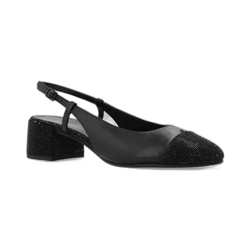 45Mm Cap-Toe Slingback Pumps