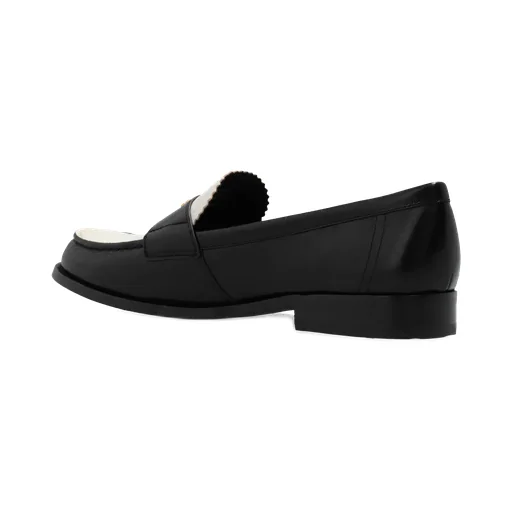 Logo Plaque Two-Toned Loafers
