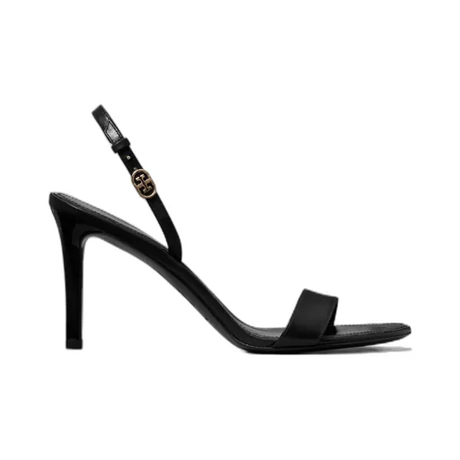 Double T-Button High-Heeled Sandals