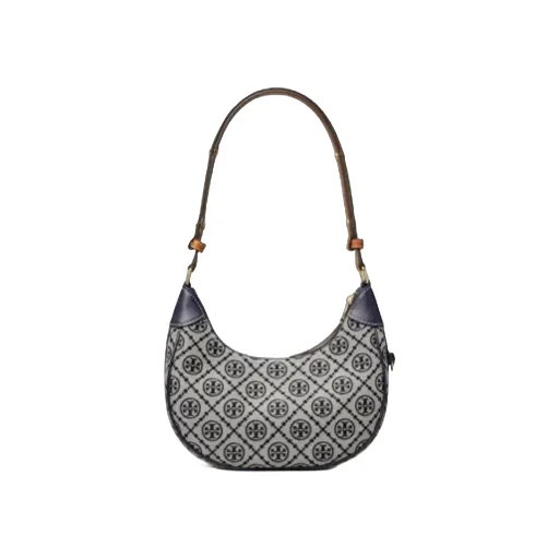 T Monogram Crescent Bag