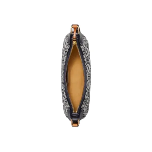 T Monogram Crescent Bag