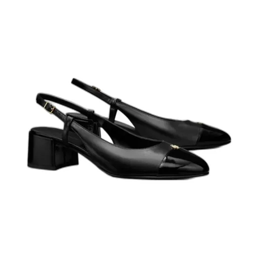 Cap-Toe Slingback Pumps