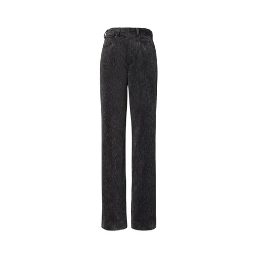 High-Waist Corduroy Wide-Leg Trousers