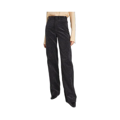 High-Waist Corduroy Wide-Leg Trousers