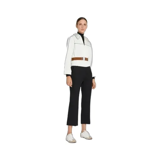 Cropped Straight Leg Trousers