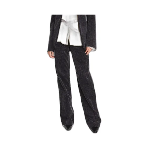 High-Waist Corduroy Wide-Leg Trousers