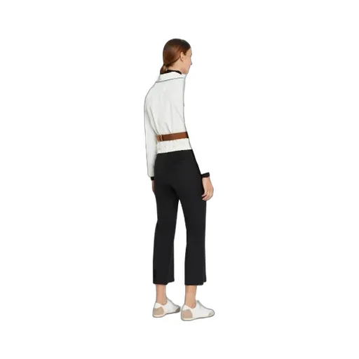 Cropped Straight Leg Trousers