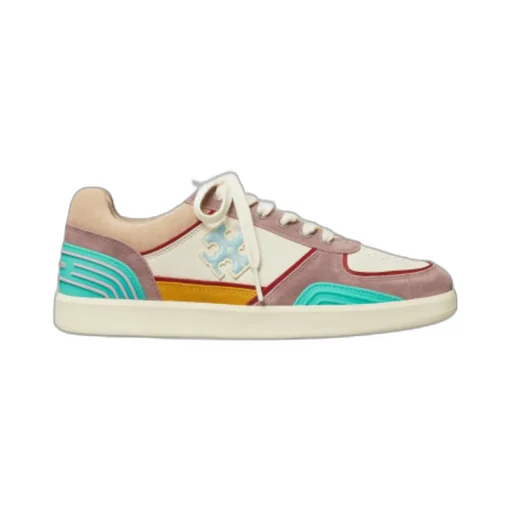 Clover Court Colour-Block Leather Sneakers