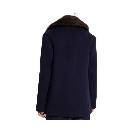 Notched-Lapels Shearling Jacket