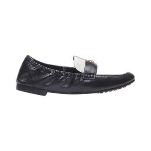 Logo Plaque Color-Block Loafers