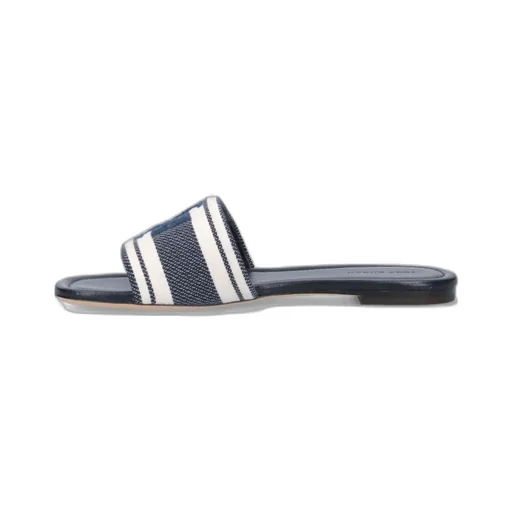 Logo Plaque Striped Slides