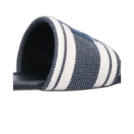 Logo Plaque Striped Slides