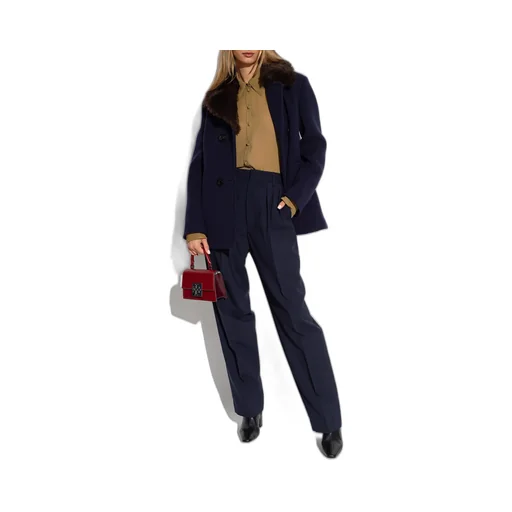 Notched-Lapels Shearling Jacket