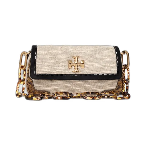 Kira Mixed-Media Shoulder Bag