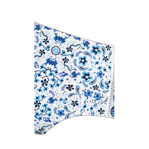 Graphic-Print High-Waisted Bikini Bottoms