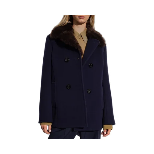 Notched-Lapels Shearling Jacket