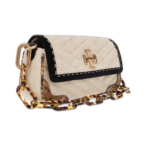 Kira Mixed-Media Shoulder Bag