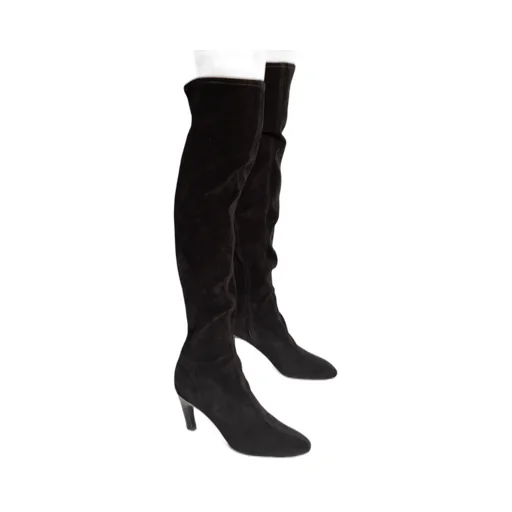 Suede 80Mm Above-Knee Boots