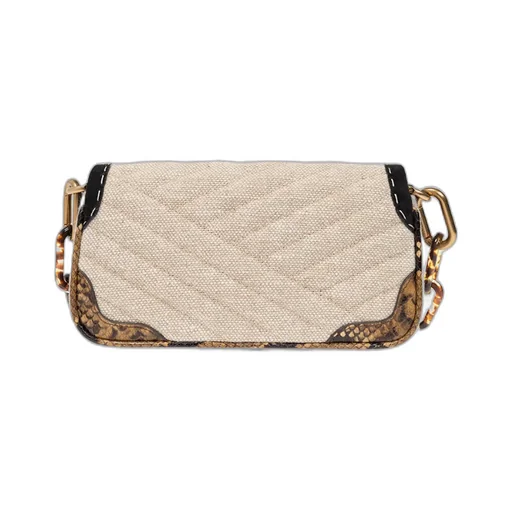 Kira Mixed-Media Shoulder Bag