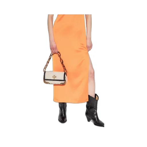Kira Mixed-Media Shoulder Bag